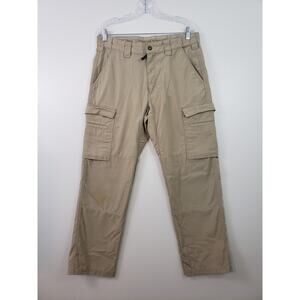 (Ju) Propper Tactical Pants Mens 34 Beige Ripstop Cargo Adjustable Waist Work